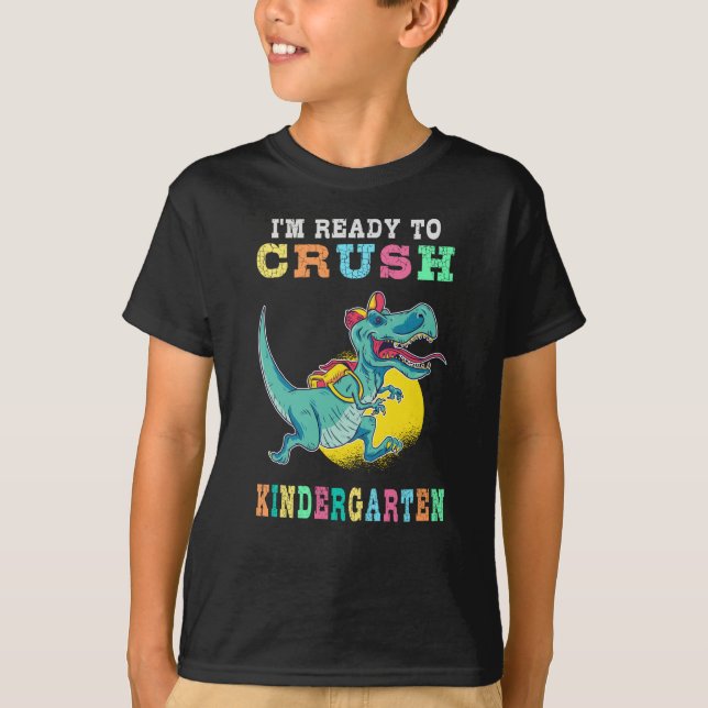 Camiseta Preparado para aplastar el jardín de infantes (Anverso)