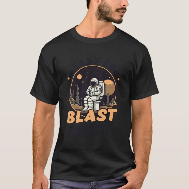 Camiseta Preparado Para Astronauta De Diseño De Explosión (Anverso)