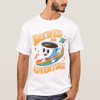 Camiseta Preparado para aventura - Vibrante Copa de Café en
