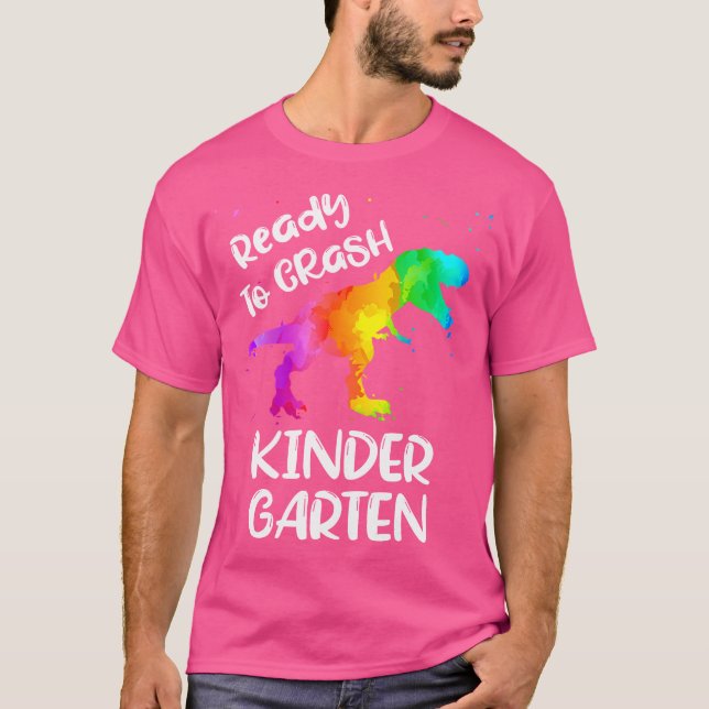 Camiseta Preparado Para Caer Niños De La Infancia T-Rex Din (Anverso)