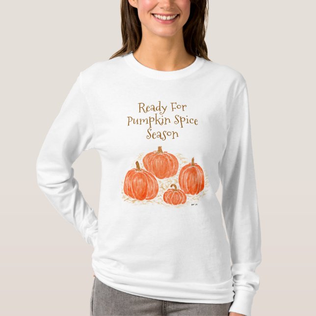 Camiseta Preparado para calabaza de calabaza acuática de la (Anverso)