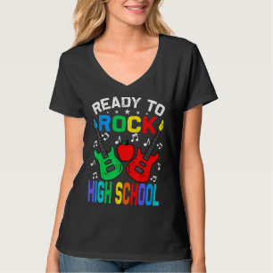 Camiseta Preparado Para Colocar La Escuela Secundaria De Nu