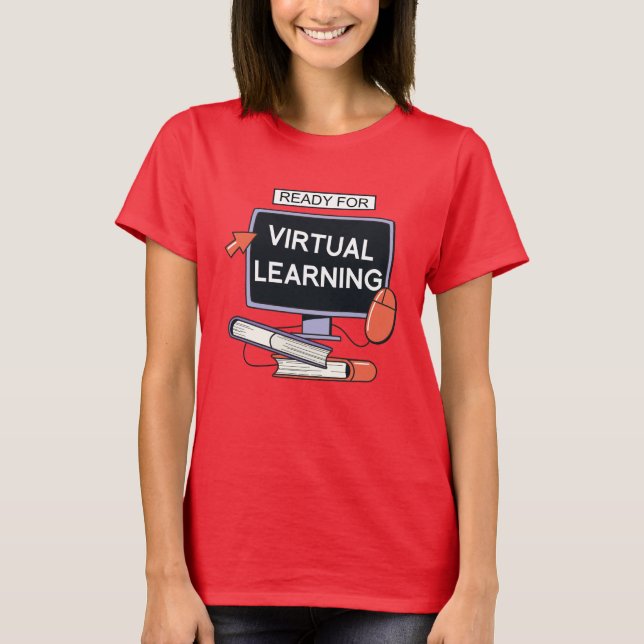 Camiseta Preparado para el aprendizaje virtual (Anverso)
