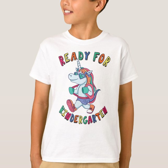 Camiseta Preparado para el jardín de infancia (Anverso)