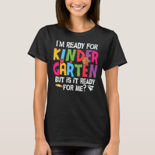 Camiseta Preparado Para El Jardín Infantil Cute