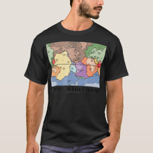 Camiseta Preparado Para El Mapa Mundial De Tectónica De Un