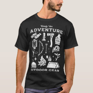 Camiseta Preparado para elementos de acampar de artes de av