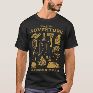 Camiseta Preparado para elementos de acampar de artes de av