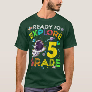 Camiseta Preparado para explorar niños astronautas de 5º gr