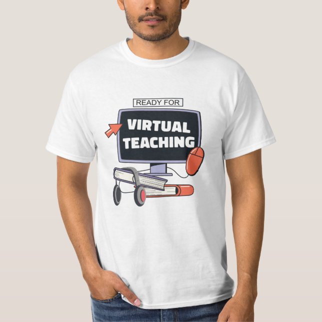 Camiseta Preparado para la enseñanza virtual (Anverso)