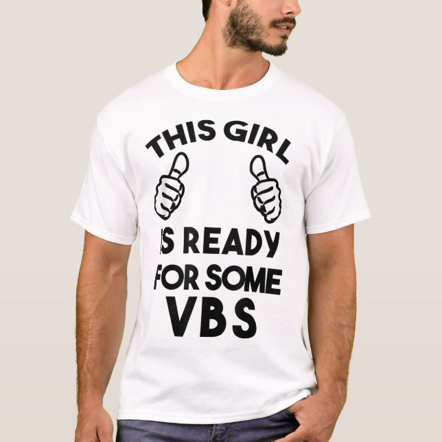 Camiseta Preparado para la Escuela de Biblias Vacacional Me (Anverso)