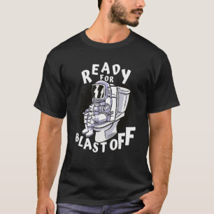 Camiseta Preparado para la explosión del Humor del inodoro