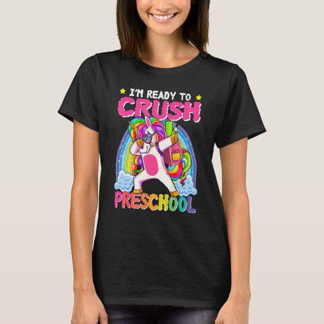 Camiseta Preparado para reprimir a Chicas de preescolar Uni (Anverso)