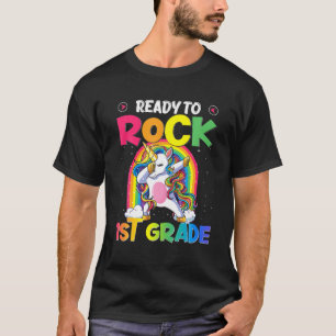 Camiseta Preparado Para Rocar El Unicornio De 1er Grado De 