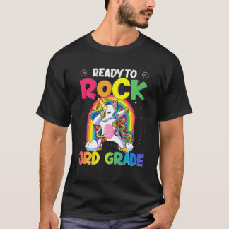 Camiseta Preparado Para Rocar El Unicornio De 3er Grado De
