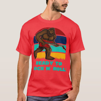 Camiseta Preparado Para Rocar N Roll Gran Pie Sasquatch Dis