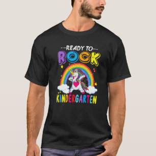 Camiseta Preparado Para Rock Kindergarten Unicorn Dabbing P