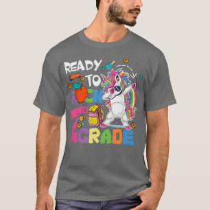 Camiseta Preparado para rodar 2º grado Cute Unicorn Dabbing