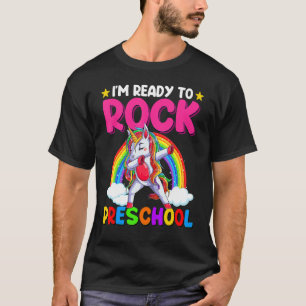 Camiseta Preparado Para Rodar A La Escuela Preescolar Unico