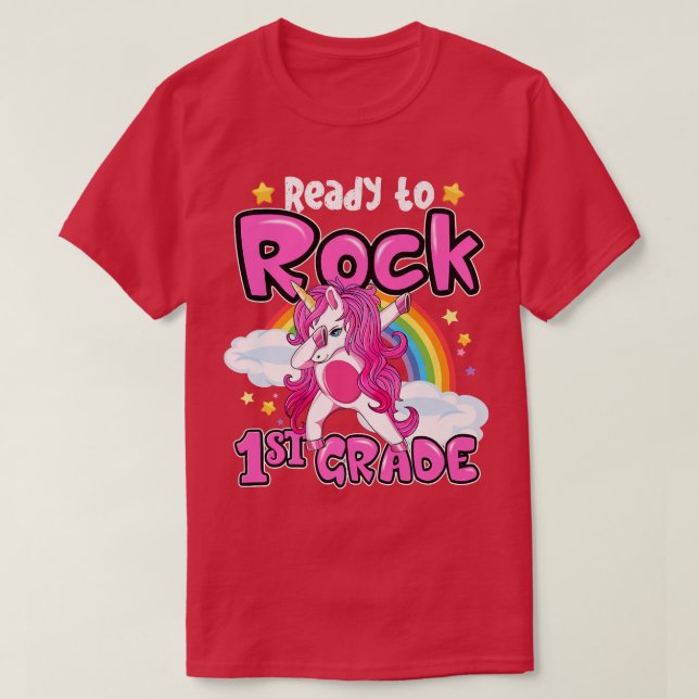 Camiseta Preparado para rodar arcoiris de primer grado Dabb (Diseño del anverso)