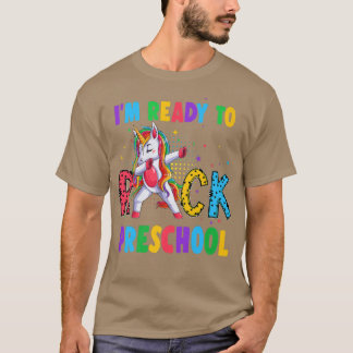 Camiseta Preparado Para Rodar El Preescolar Dabbing Unicorn
