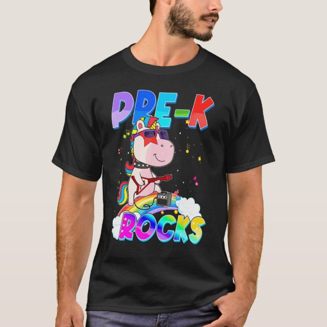 Camiseta Preparado Para Rodar El Preescolar Dabbing Unicorn (Anverso)