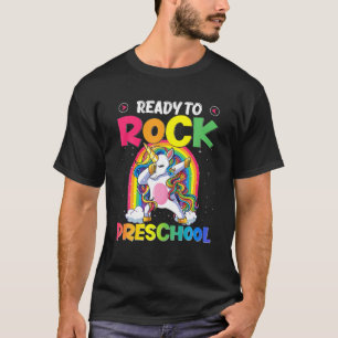 Camiseta Preparado Para Rodar El Preescolar Dabbing Unicorn