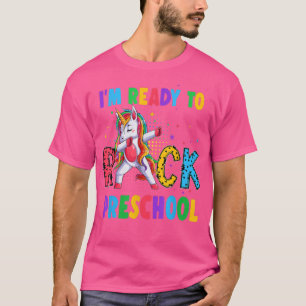 Camiseta Preparado Para Rodar El Preescolar Dabbing Unicorn