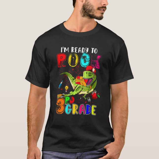 Camiseta Preparado para rodar la bolsa de la escuela de din (Anverso)