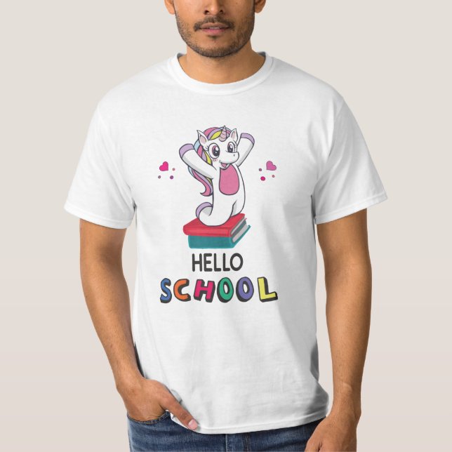 Camiseta Preparado para una escuela en línea (Anverso)
