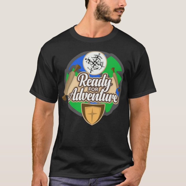 Camiseta Preparado para viajar en mochilero en excursión de (Anverso)