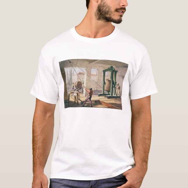 Camiseta Preparando el cable, 'del Telegraph atlántico (Anverso)