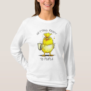 Camiseta Preparándose para la gente   Cita divertida de pol