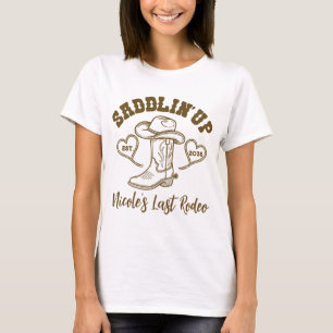 Camiseta Preparándose para la última fiesta de soltera vaqu