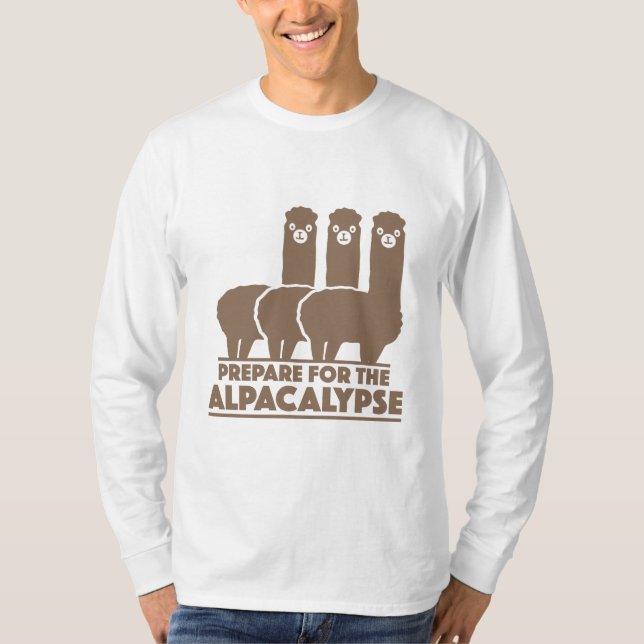 Camiseta Prepararse Para El Alpacalypse (Anverso)