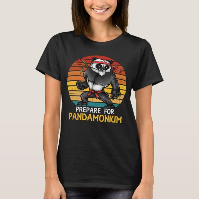 Camiseta Prepararse para el pandamonio para los fanáticos d (Anverso)