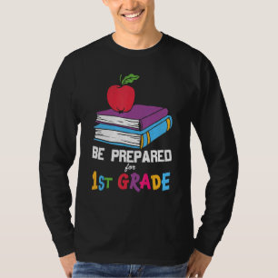 Camiseta Prepararse para el primer grado de vuelta a la esc