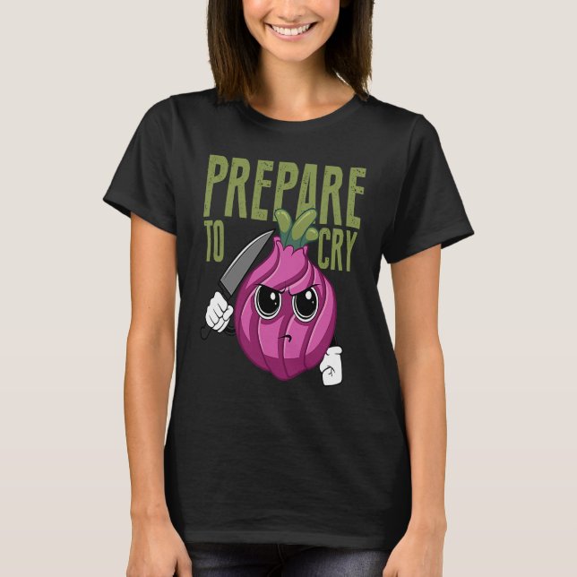 Camiseta Prepararse Para Llorar El Vegetal De Comida Vegeta (Anverso)