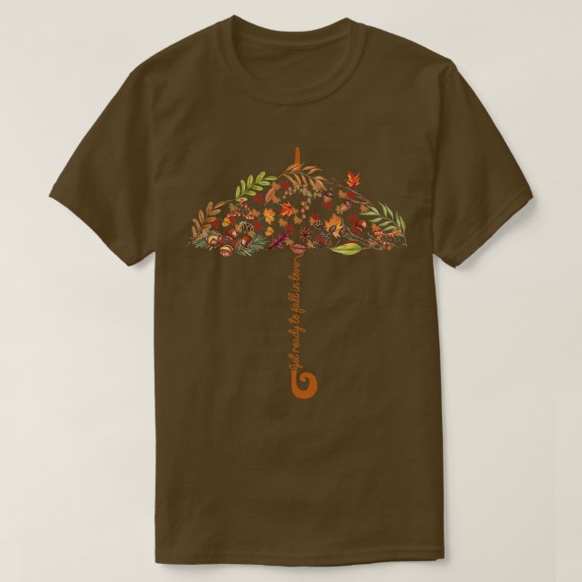 Camiseta Prepárate para enamorarse en otoño (Diseño del anverso)