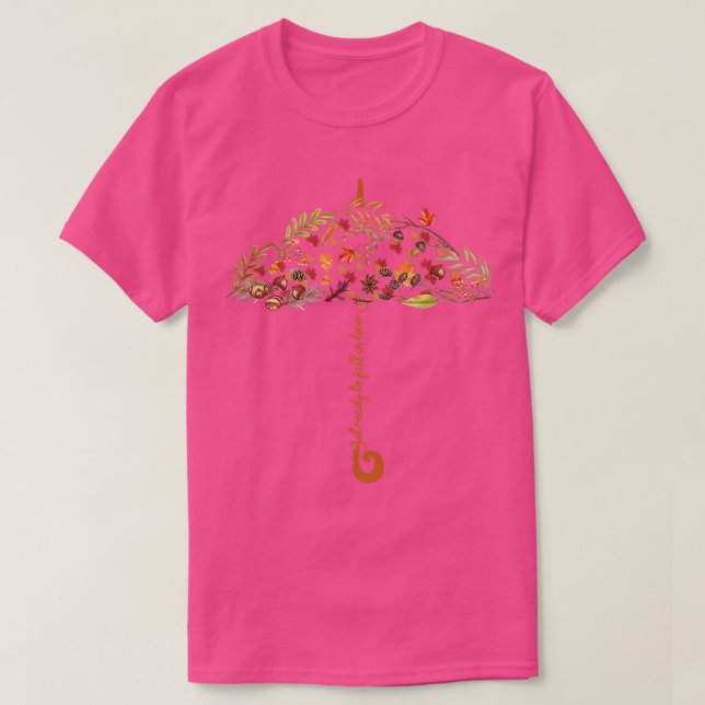Camiseta Prepárate para enamorarse en otoño (Diseño del anverso)