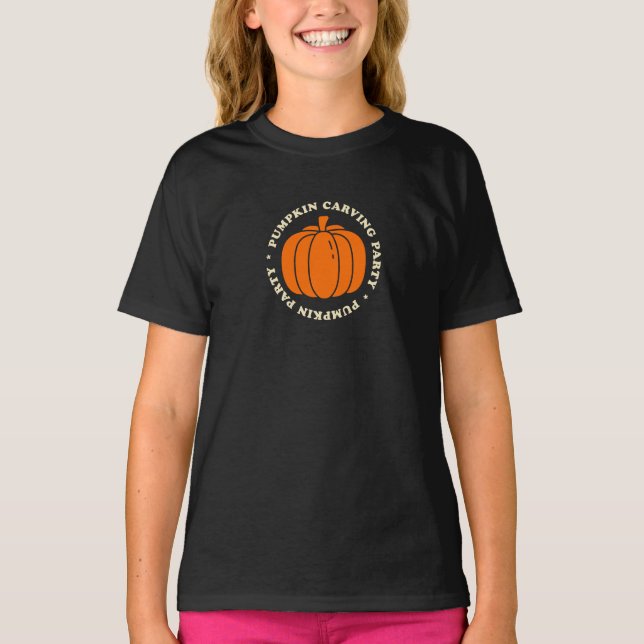 Camiseta Prepárate para nuestra diversión anual de calabaza (Anverso)