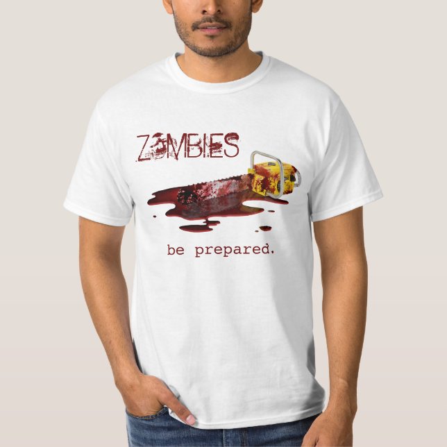 Camiseta Preparen a los ZOMBIS…. - blanco (Anverso)