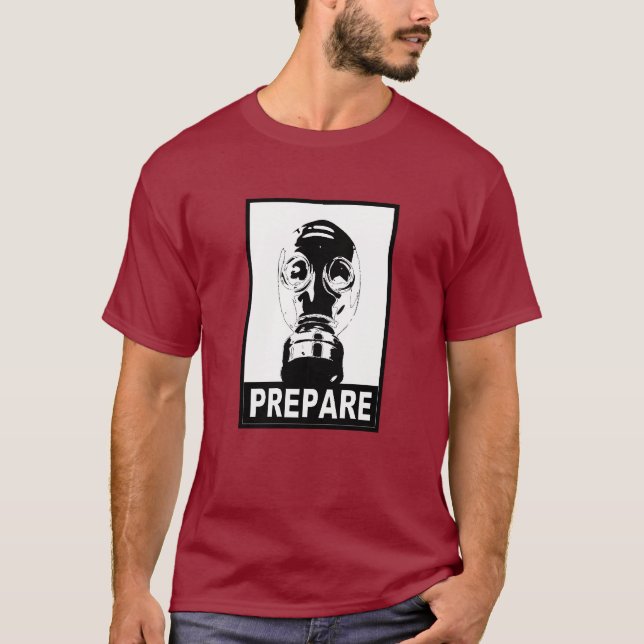 Camiseta ¡Prepárese! - Monocrome (Anverso)