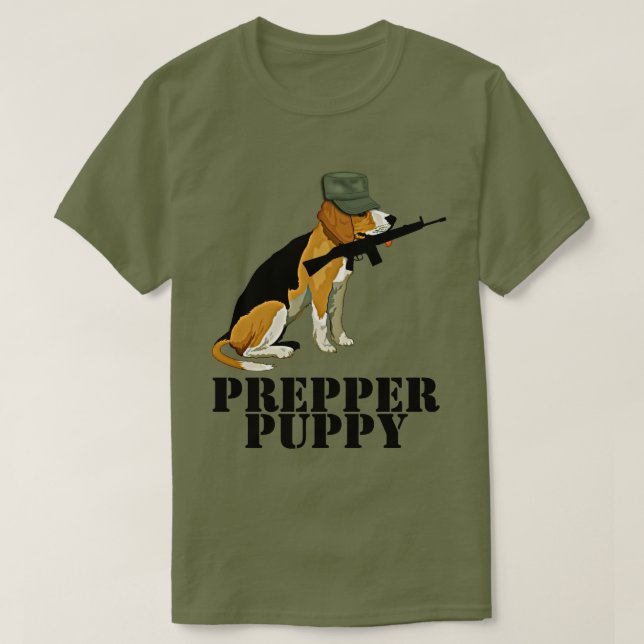 Camiseta Prepper Puppy (Diseño del anverso)