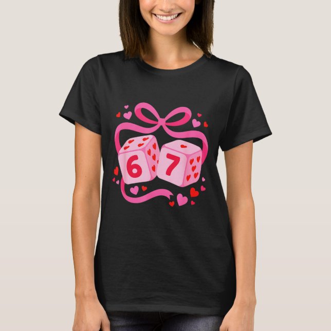 Camiseta Preppy 67 Valentine Six Seven Dice 6 7 Lover Men W (Anverso)