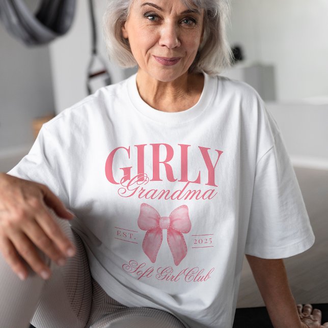 Camiseta Preppy Coquette Mama Personalizada Girona Abuela (Subido por el creador)