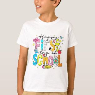 Camiseta Preppy Feliz Regreso A Clases Primer Día De Clases
