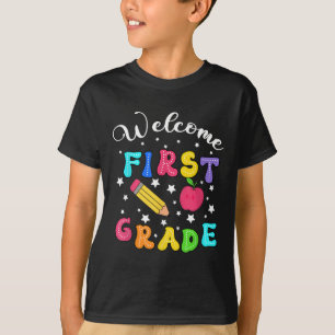 Camiseta Preppy Hello 1º Grado Para El Primer Día De Vuelta