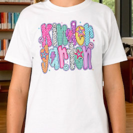 Camiseta Preppy Kindergarten First Day of School Coquette