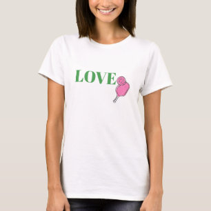 Camiseta Preppy Love Pink Pickleball